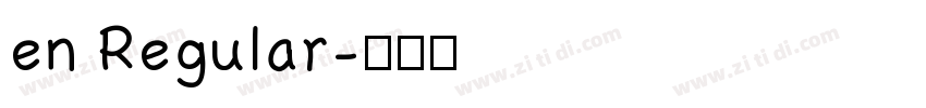 en Regular字体转换
